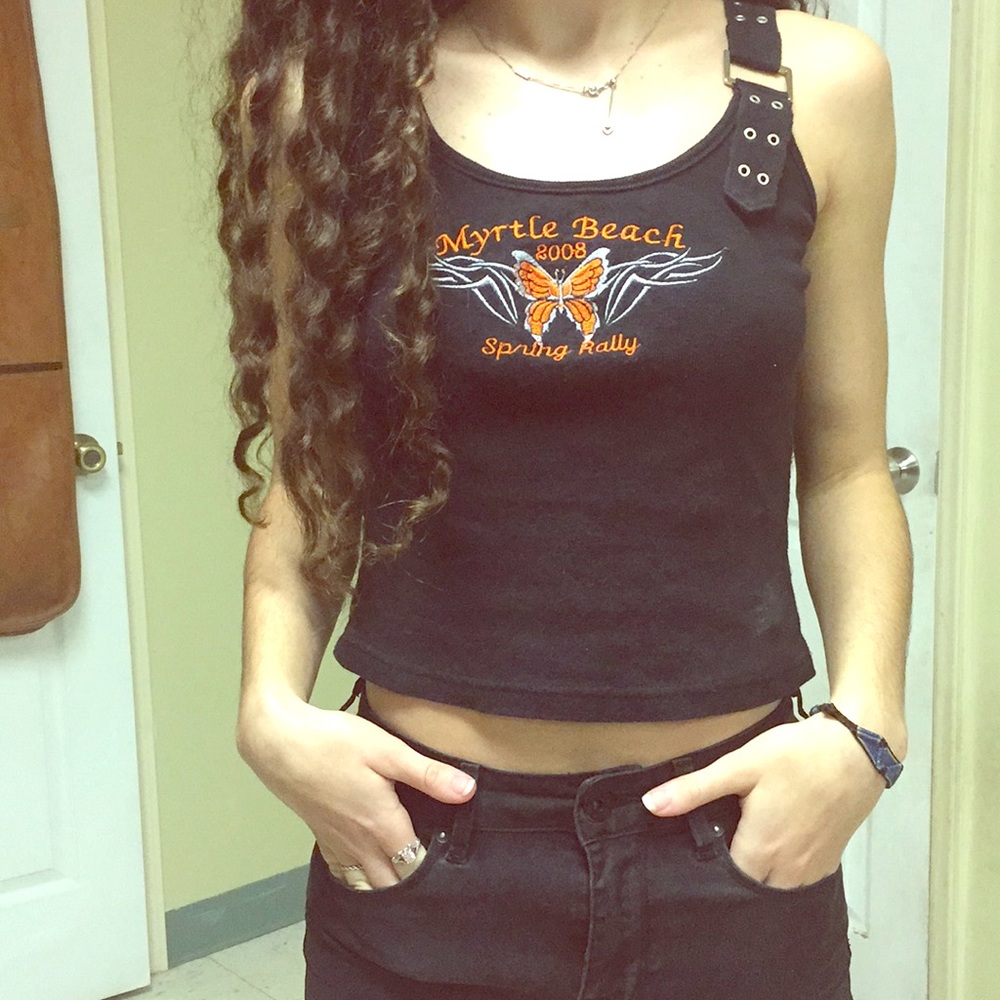 Vintage “Harley Davidson like” Biker Cropped Tank